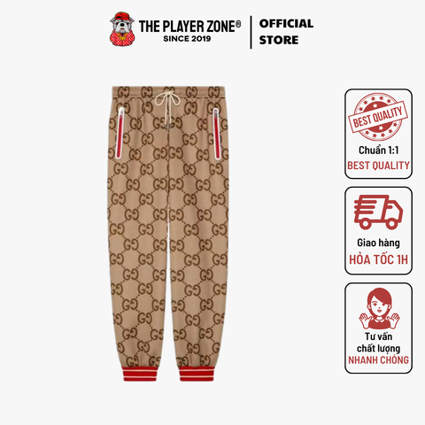 Quần Gucci 100 GG Neoprene Pants - Nâu