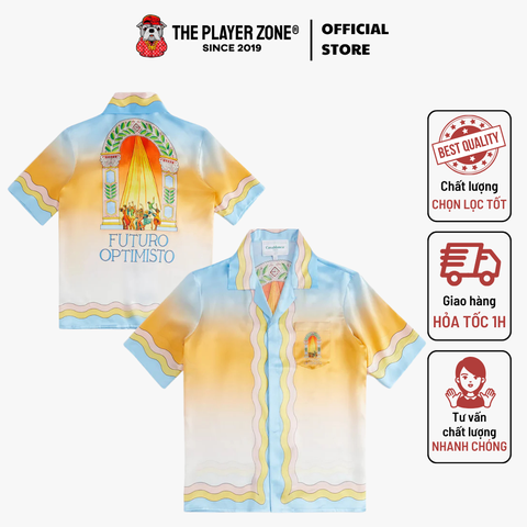 Áo Sơ Mi LE DANSE CUBAN COLLAR SILK - Cam