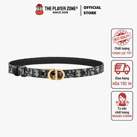 Thắt Lưng Dior 30 Montaigne Reversible Belt Blue Smooth Calfskin - 20mm