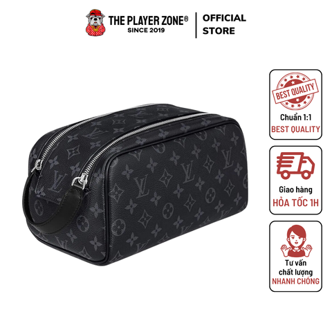 Túi Louis Vuitton LV Dopp Kit Monogram Eclipse - Đen