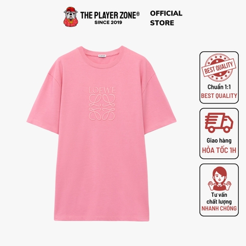 Áo Thun Loewe Embroidered Logo T-shirt In Pink