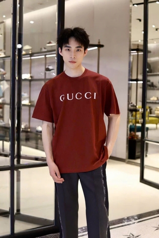 Áo thun Gucci Red Encore T-Shirt With Logo - đỏ