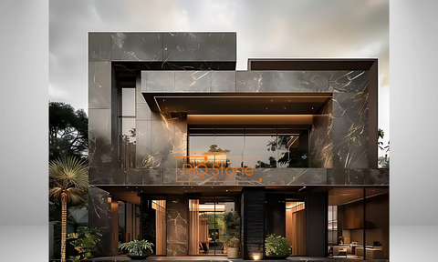 [Hạng mục] Đá ốp mặt tiền