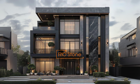 [Hạng mục] Đá ốp mặt tiền