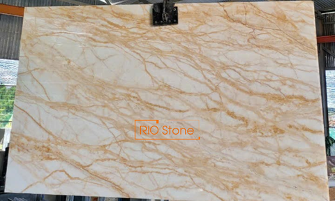 [Đá cẩm thạch - Marble] GOLDEN SPIDER ONYX