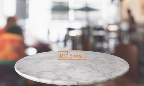 [Sản phẩm] Mặt bàn đá marble Carrara White