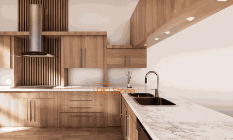 [Hạng mục] Đá ốp bếp và Đảo bếp