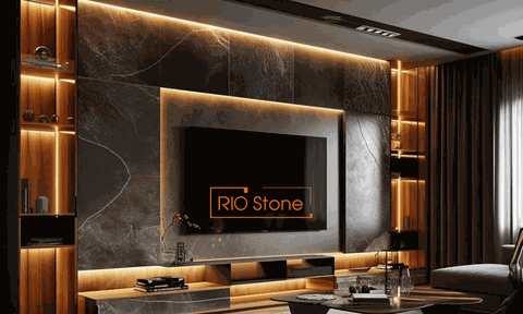 [Hạng mục] Đá ốp vách trang trí