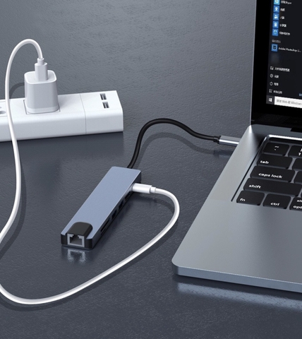 Cổng chuyển đổi HUB TYPEC KC J107 ( 7 in 1 )