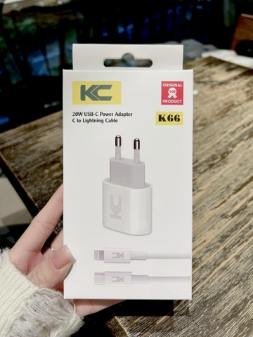 Bộ sạc 20w KC K66