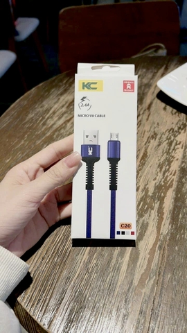 Cáp sạc KC C20 Samsung V8