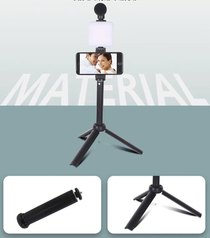 Gậy livetream kèm míc và đèn KC G08