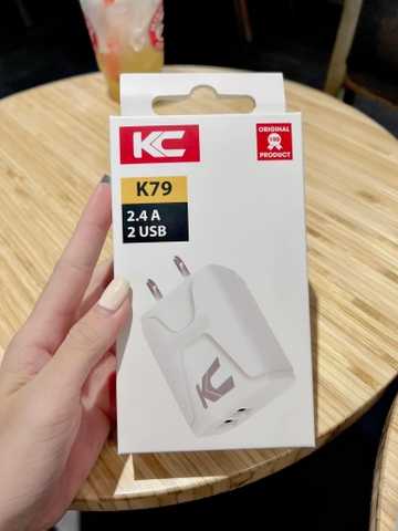 Củ sạc 2 cổng USB KC K79