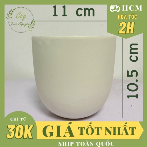 CHẬU MOCHI TRÁNG MEN (11*10cm) (1 chậu), tráng men, chậu cây mini, sen đá, xương rồng Cây Tươi Nguyên CTN0980