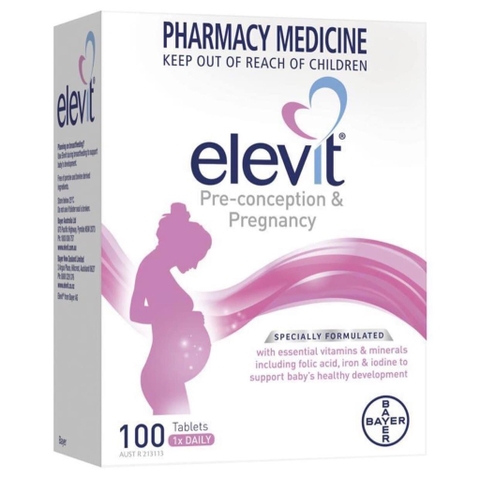 Elevit Pre-conceptiom & Pregnancy vitamin tổng hợp trước và trong bầu Úc