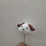 FLOWER BRANCHES DOG HEAD