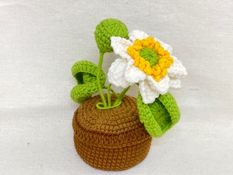 FLOWER POTS 6 BLUE FLOWER POT