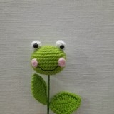 FLOWER BRANCHES FROG HEAD