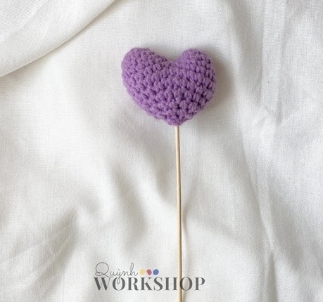 FLOWER BRANCHES HEART-purple