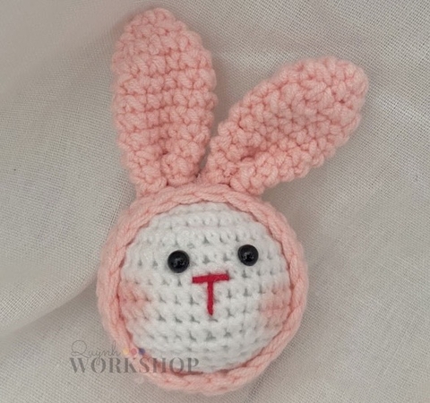 SMALL ANIMALS RABBIT HEAD-pink