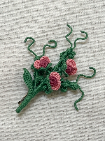 BROOCHES PINK FLOWERS