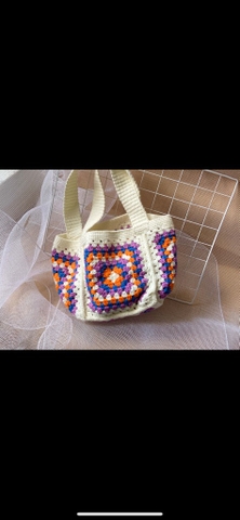 CROCHET BAGS - LUX BAG CREAM