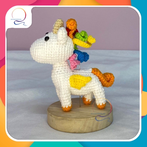 MEDIUM ANIMALS UNICORN-orange