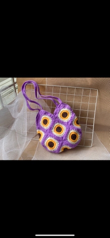 CROCHET BAGS SUNFLOWER 1