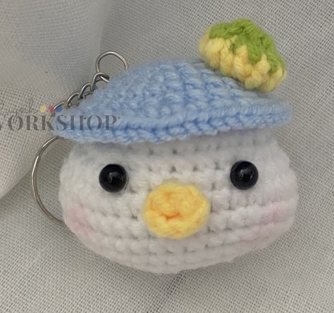 SMALL ANIMALS CHICK WEARING BLUE HAT