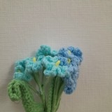 FLOWER BRANCHES FORGET-ME-NOT-blue