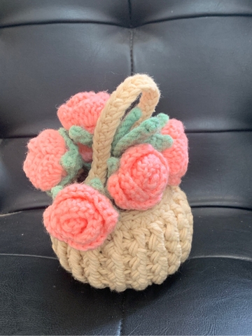 FLOWER POTS 6 PEACH FLOWER POT