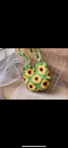 CROCHET BAGS SUNFLOWER 2
