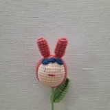 FLOWER BRANCHES GIRL WITH RABBIT EARS