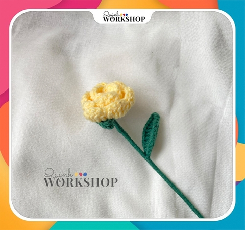 FLOWER BRANCHES 2 - SMALL ROSE-yellow