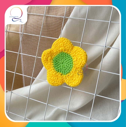 COASTERS - SIMPLE FLOWER-yellow green