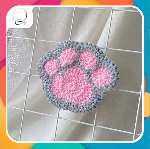 COASTERS - CAT FOOT-grey pink