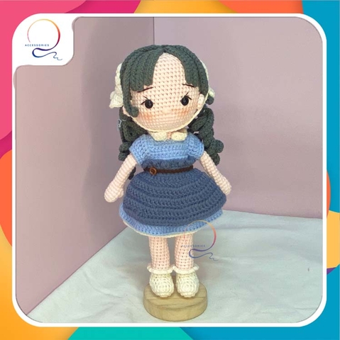 SUMMER DOLLS - AUTUM GIRL-grey dress