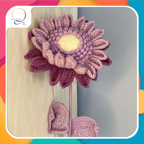 LUX FLOWER BRANCHES SUNFLOWER PURPLE