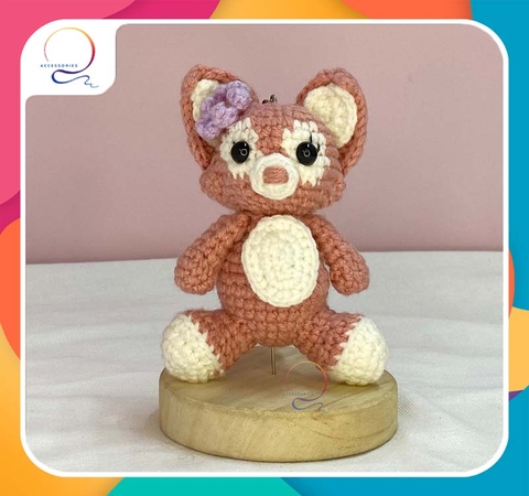 MEDIUM ANIMALS PINK FOX