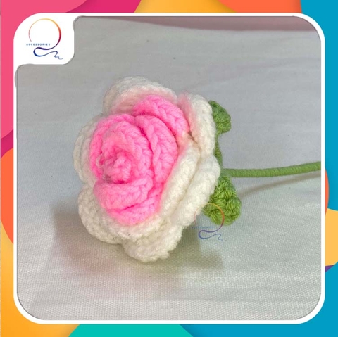 FLOWER BRANCHES MEDIUM ROSE-pink white