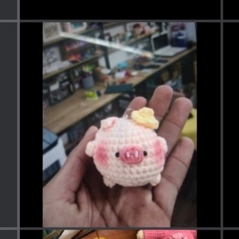 SMALL ANIMALS PIG WEARING HAT-yellow