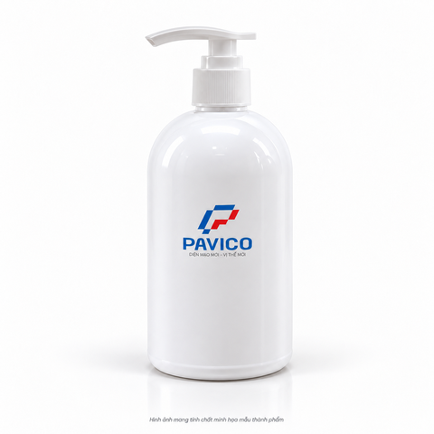 Chai dầu gội PET 500ml cổ 24mm dáng tròn thân rộng