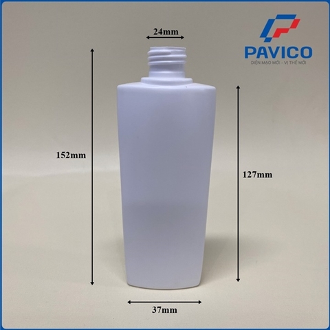 Chai HDPE dẹt dáng chữ V 150ml 200ml