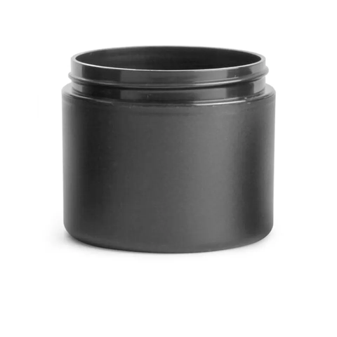 Hũ kem dưỡng PET đen bóng 200ml