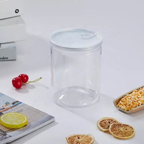 Hộp Nhựa PET Nắp Nhôm Tròn 500ml