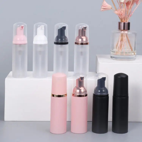 Chai vòi xịt tạo bọt phun mờ xi mạ nhựa PET/vòi tạo bọt sữa rửa mặt/sữa tắm cao cấp/Chai tạo bọt