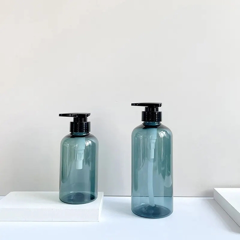 Chai nhựa PET đựng dầu gội, sữa tắm - chai nhựa có đầu bơm xi mạ