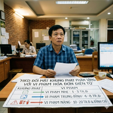 HKD đối mặt khung phạt phân tầng với vi phạm hóa đơn điện tử