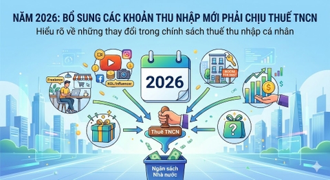 Năm 2026 bổ sung các khoản thu nhập mới phải chịu thuế TNCN