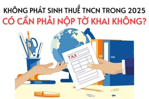 Không phát sinh thuế TNCN trong 2025 có cần phải nộp tờ khai không?